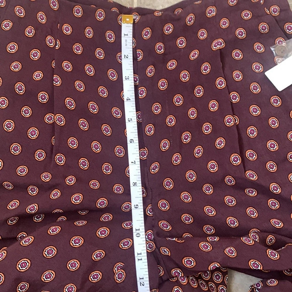 Anthropologie Marsden Wide leg Boho multi color geo print viscose pants size 0 - Picture 10 of 14